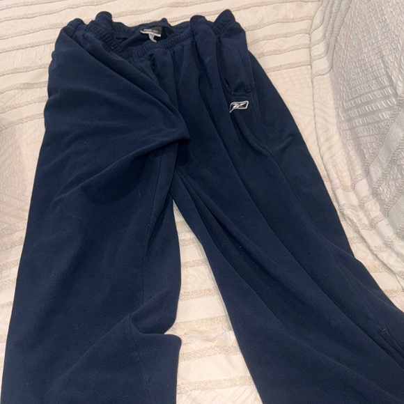 Reebok Other - Reebok Navy Blue Fleece Sweatpants